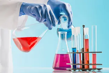 chemical composition analysis in chemical testing laboratory