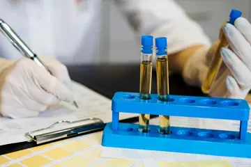 Physical and Chemical Property Testing in chemical testing laboratory